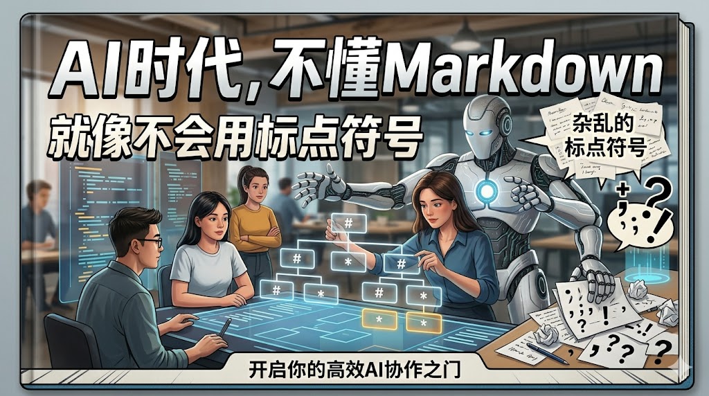 
          AI时代，不懂Markdown就像不会用标点符号 - Featured image
        